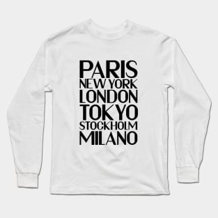 FAVE CITIES Long Sleeve T-Shirt